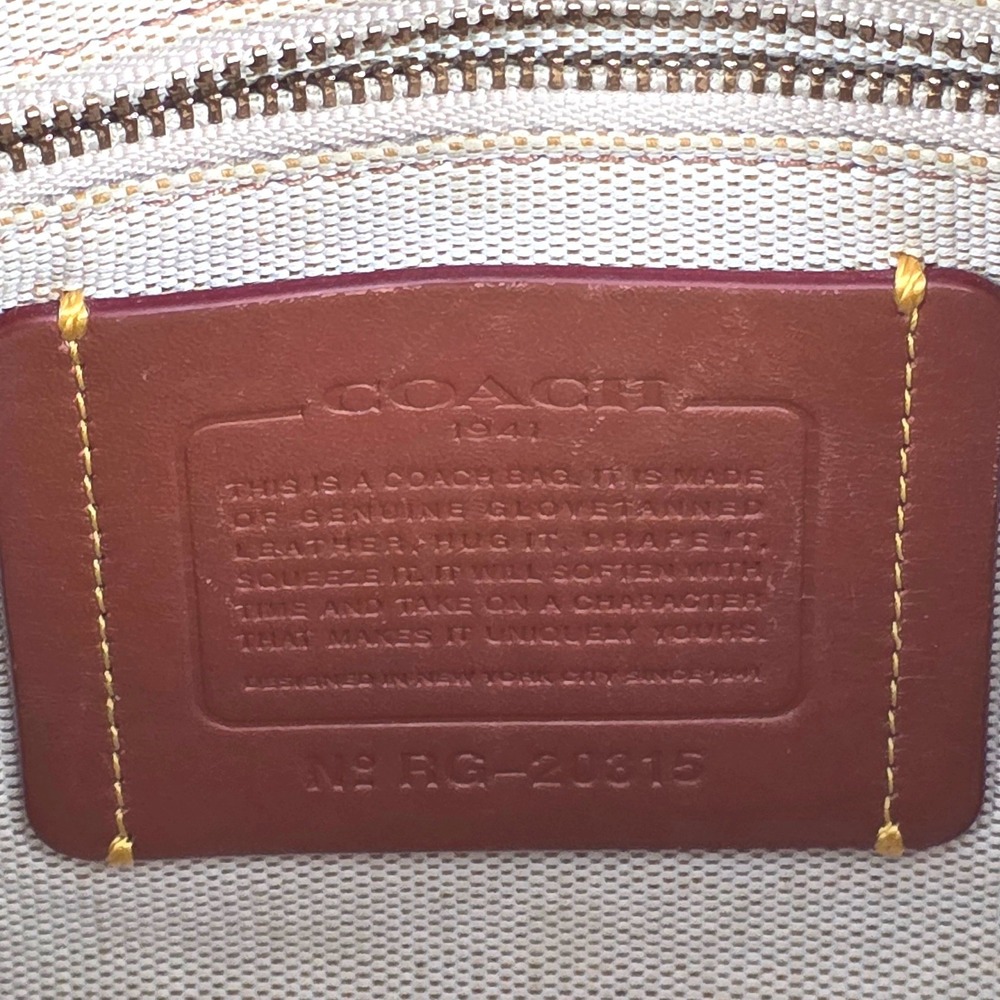 Coach 1941 Rogue 31 Dark Denim Blue Glovetanned Leather Bag 38124 - Picture 4 of 16